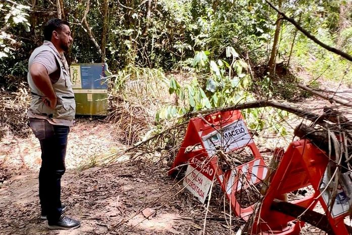Após fiscalização, Leonardo Dias cobra melhorias e reparos no Parque Municipal de Maceió