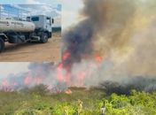 Incêndio em vegetação atinge área do bairro Zélia Barbosa em Arapiraca 