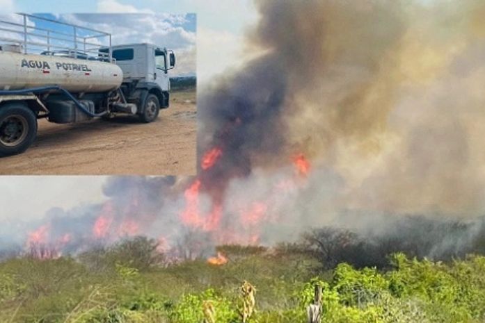 Incêndio em vegetação atinge área do bairro Zélia Barbosa em Arapiraca