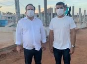 Luciano visita obras e agenda reunião com construtora da UPA
