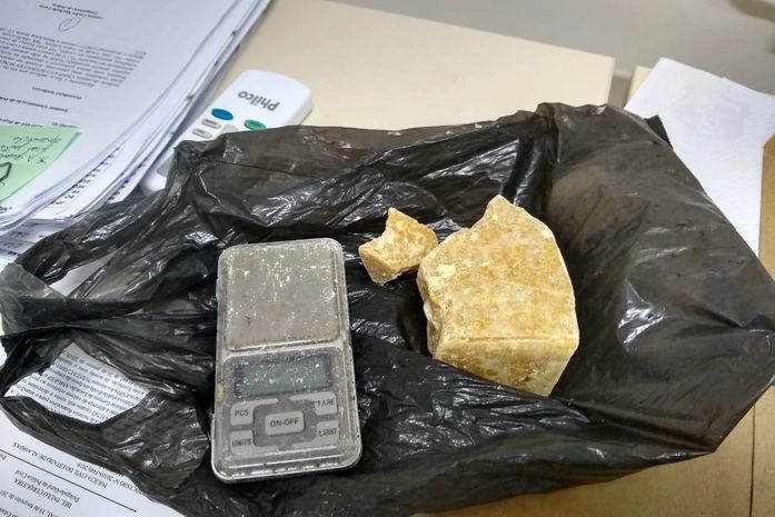 Material apreendido na operação