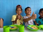 A Secretaria Municipal de Educação oferta, diariamente, mais de 10 mil refeições através da merenda escolar