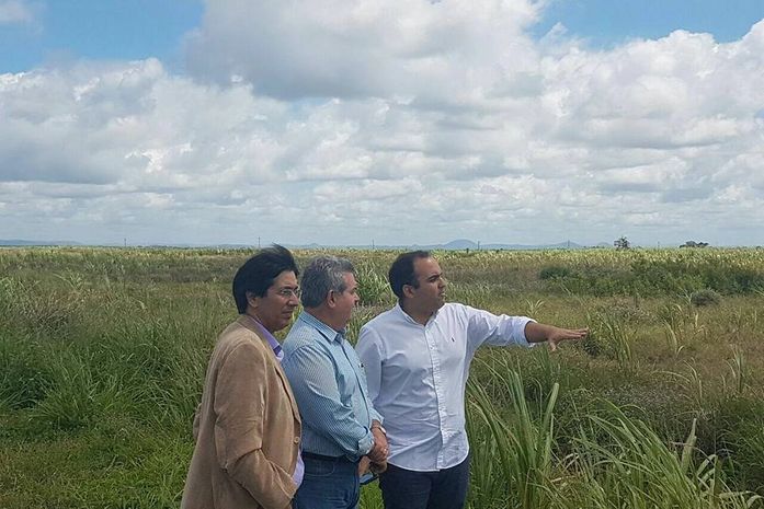 Prefeito Renato Filho com secretário Marçal Fortes e secretário estadual Álvaro Vasconcelo