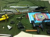 Material apreendido na operação