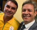 Flávio Bolsonaro e Cabo Bebeto