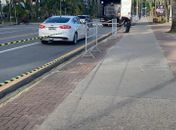 Grades e fitas foram colocadas para que medidas anunciadas no decreto estadual sejam cumpridas.