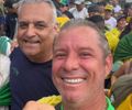 Em caminhada até Brasília, Cabo Bebeto celebra chegada de Alfredo Gaspar e diz: “O meu senador veio”
