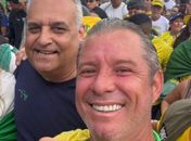 Em caminhada até Brasília, Cabo Bebeto celebra chegada de Alfredo Gaspar e diz: “O meu senador veio”