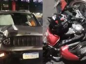 Imagens mostram momento em que motociclista morre após ser atingido por Jeep em Maceió; Veja o Vídeo 