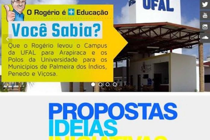 Rogério intensifica campanha e lança site oficial