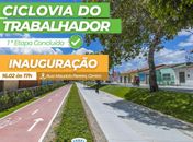 A 1ª etapa da Ciclovia do Trabalhador está pronta e será entregue esta semana