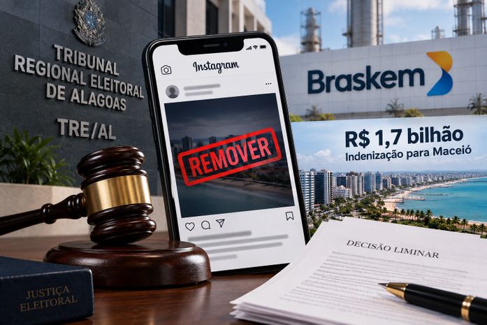 TRE/AL vê desinformação e manda remover postagem sobre Braskem e indenização paga a Maceió