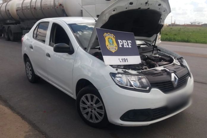 PRF recupera veículo adulterado na BR 101, em São Miguel dos Campos
