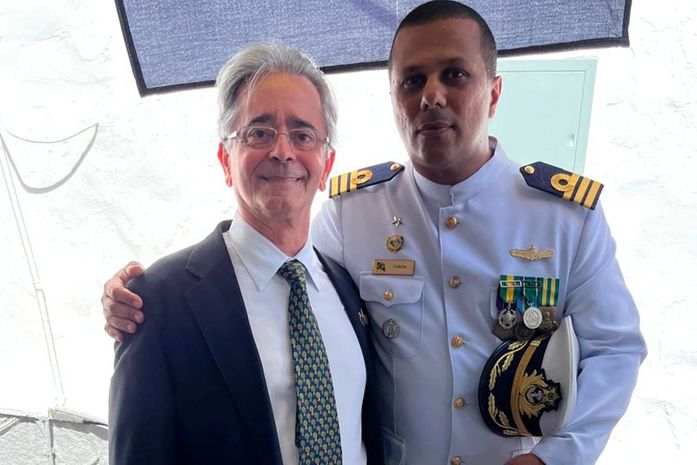 Desembargador Fábio Bittencourt prestigia posse do novo capitão dos Portos