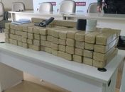 PM apreendeu 124kg de maconha na Vila Emater