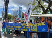 Trabalhadores do Veredas voltam a protestar após seis meses de salários atrasados