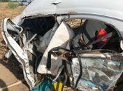 Veículo envolvido em acidente na AL-215
