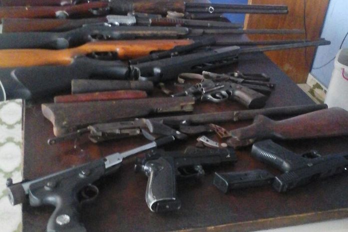 Armas foram apreendidas em operação no Agreste