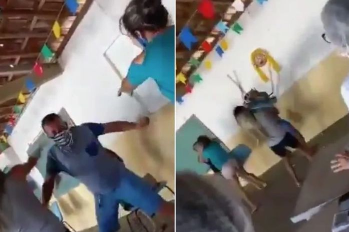 Confusão: homem leva amante para se vacinar e encontra esposa na fila