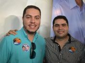 Vereador Júlio Brandão ao lado do prefeito e seu irmão Jacob Brandão, de Mata Grande