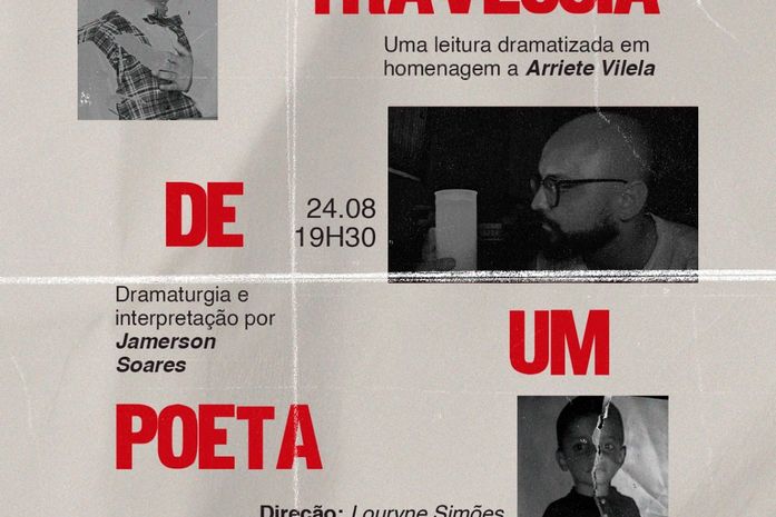 Peça inspirada na obra poética de Arriete Vilela chega ao palco do Theatro Homerinho neste domingo