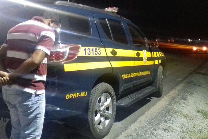 Preso durante fiscalização da PRF