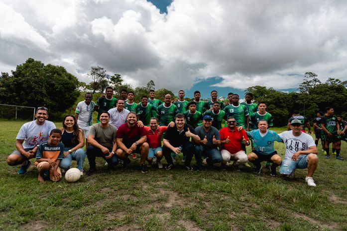Prefeito Carlos Gonçalves participa da abertura da 1ª Copa Riolarguense de Futebol e reforça incentivo ao esporte loca
