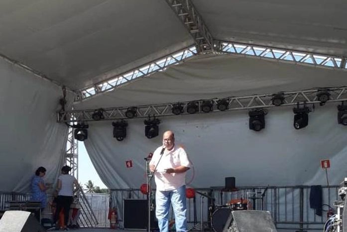 Pedão ganhou grande destaque recentemente ao lançar um CD e um livro de cordel narrando a trajetória vitoriosa do CSA no futebol nacional