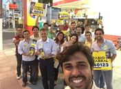 Com empenho de amigos e familiares, Fábio Cabral mostra uma forma inovadora de fazer campanha