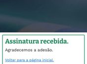Confirmação de assinatura ao documento
