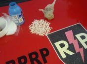 Material apreendido foi levado à Central