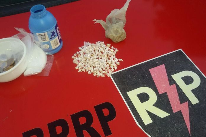 Material apreendido foi levado à Central