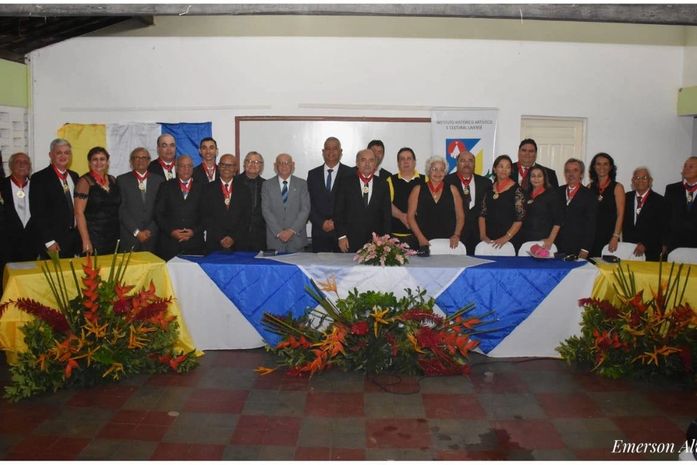 Patronos empossados, em solenidade conduzida pelo presidente do IHGAL, Jayme de Altavila
