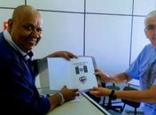 "Pedão" protocola projeto na Secult junto ao funcionário Avelar