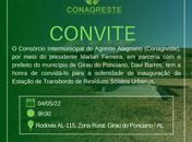 Conagreste inaugura Estação de Transbordo de Resíduos Sólidos nesta quarta-feira (4)