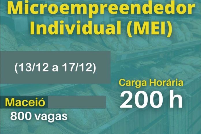 Pré-inscrições para curso de MEI começam nesta segunda-feira (13)