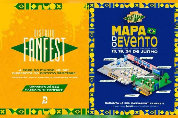1° Distrito Fanfest promove animação e estrutura diferenciada para os jogos do Brasil na Copa