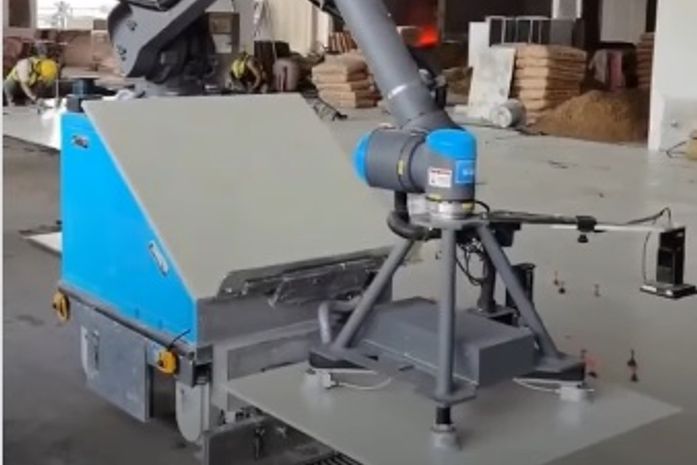 Vídeo:Robôs chineses entregam 120m² de revestimento por dia em grandes empreendimentos