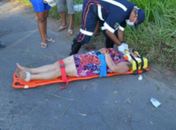 Acidente envolvendo carro e moto deixa duas pessoas feridas em Mata Grande