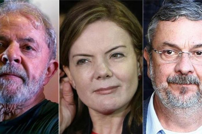 Lula, Gleisi e Palocci são acusados de receber propina nas eleições de 2014