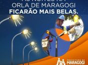 Prefeitura de Maragogi inicia obras de iluminação da orla