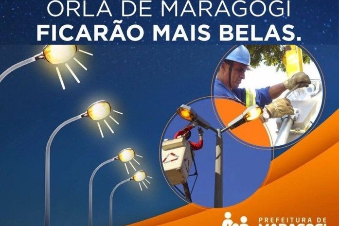 Prefeitura de Maragogi inicia obras de iluminação da orla