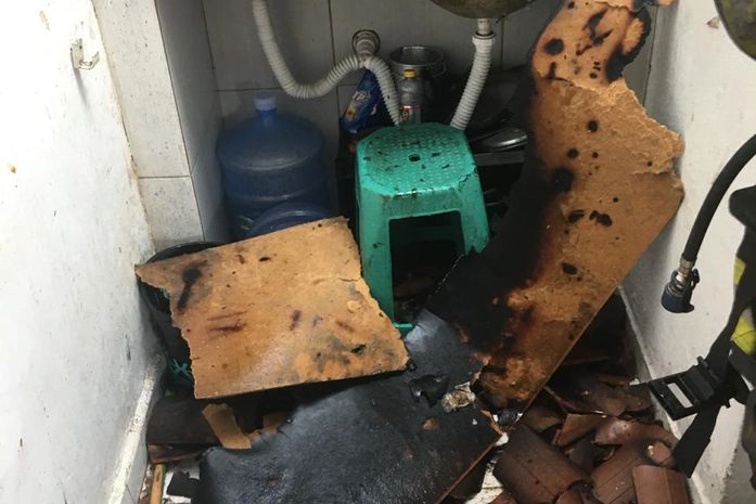 Criança é resgatada por vizinhos após princípio de incêndio em residência