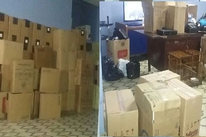 Cigarros apreendidos