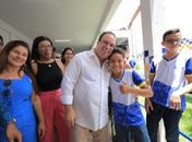 Prefeito Luciano entrega mais uma escola e anuncia Ginásio poliesportivo no Cangandu