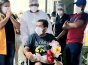 Após 18 dias internado, socorrista do Samu se recupera da Covid-19 e é homenageado por colegas no HE do Agreste