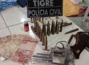 Arma apreendida pelas polícias no estado'
