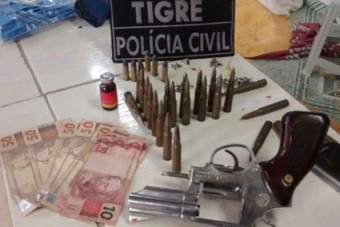 Arma apreendida pelas polícias no estado'
