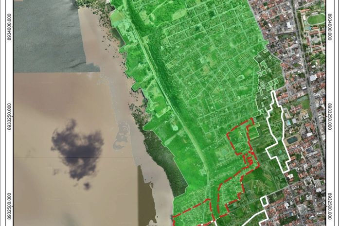 Mapa atualizado pela Defesa Civil Municipal