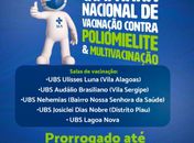 Piranhas reforça campanha contra a poliomielite 
